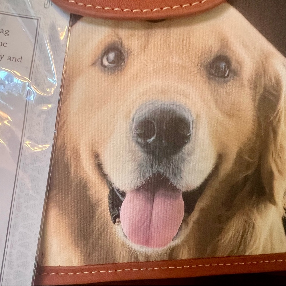 Ainsley Elliott Bradford Exchange collectible golden retriever dog purse bag - Picture 2 of 9